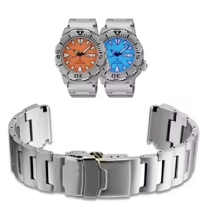 Bracelet en acier inoxydable haut de gamme pour Seiko Little Monster SKX779 SKX781 série classique bracelet de montre pour hommes occasionnels spéciaux
