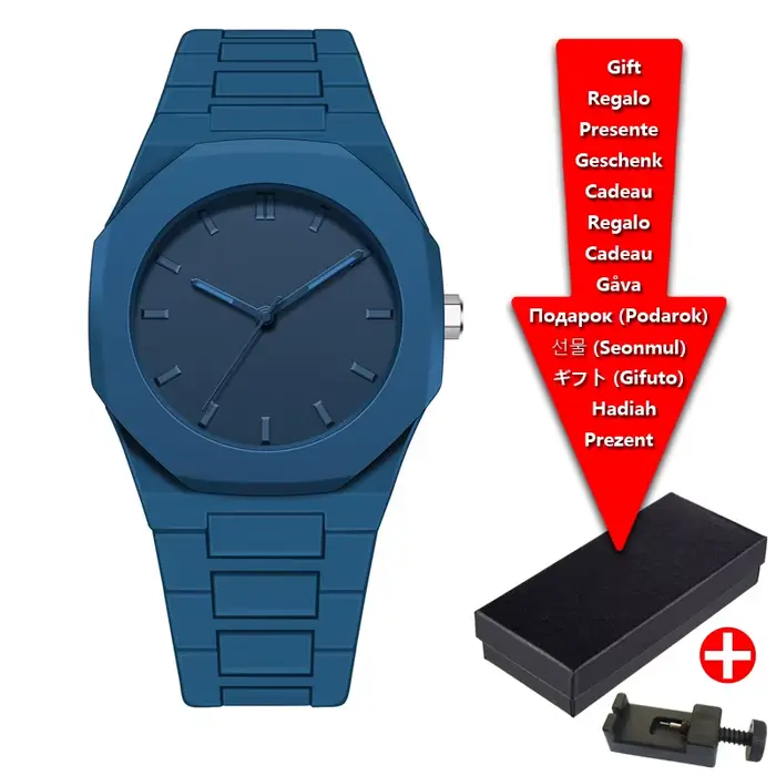 Montre à quartz étanche pour homme avec granulés en plastique, montre d'affaires exquise, horloge po