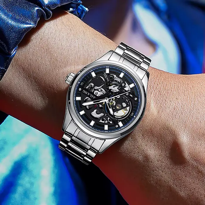 Montre mécanique squelette pour homme de la marque AILANG