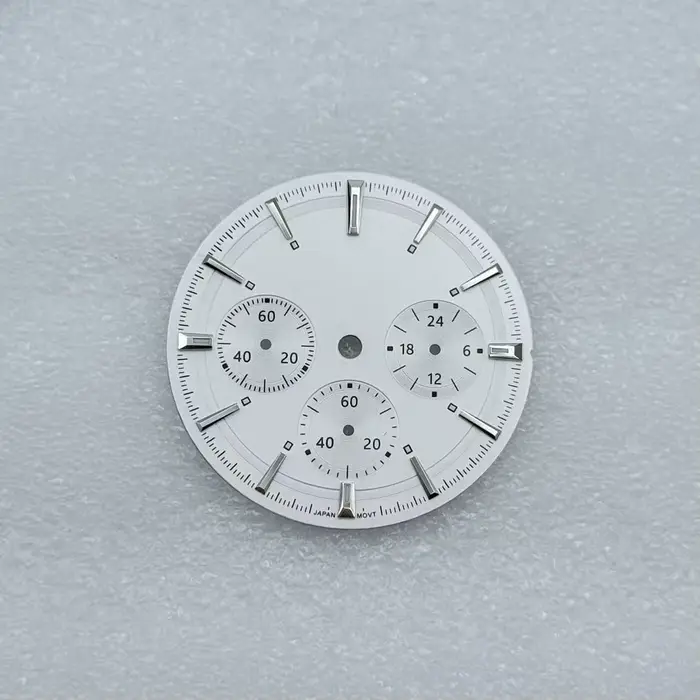 Cadran de montre Sunburst sans logo, 29.5mm/32.5mm, pour Seiko VK63 Longines Conquest, chronographe,