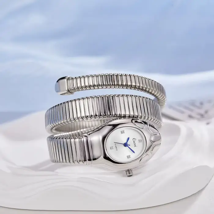 Montre de luxe en acier inoxydable pour femme