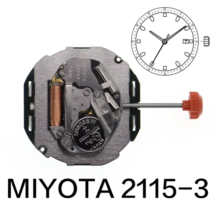 Miyota 2115 mouvement à Quartz Japona 2115-3