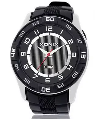 XONIX-Montres de sport à quartz pour hommes, analogique, éclairage LED, étanche, 100m, mouvement jap