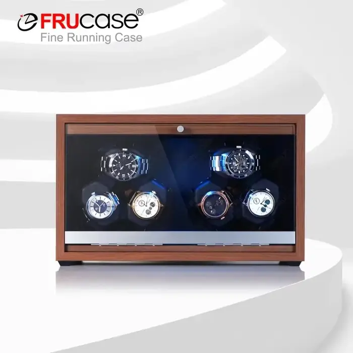 Remontoir de montre automatique en bois FRUCASE avec boîte de rangement pour collectionneurs et amateurs de montres automatiques occasions spéciales