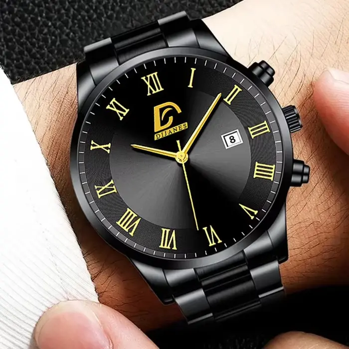 2023 mode hommes Golde montres de luxe minimaliste Quartz montre-bracelet