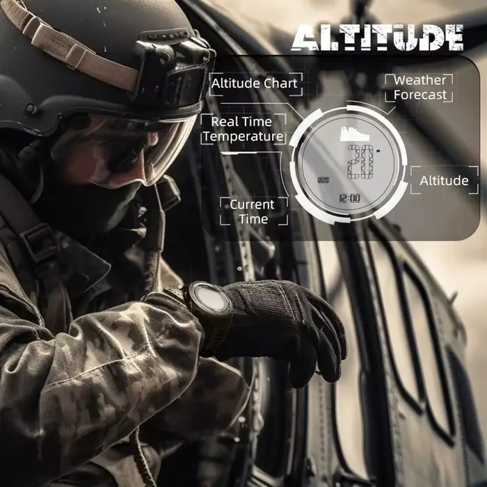 Km TH EDGE VERTICO-Montre numérique pour homme, boîtier en fibre de carbone, montre intelligente de 