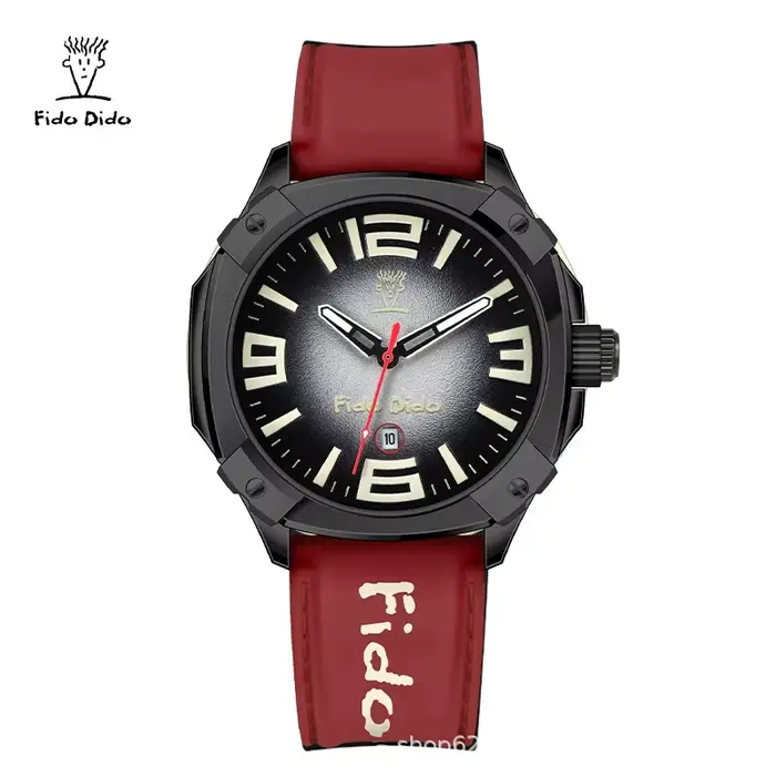 Montre à quartz vintage FIDO DIDO pour homme