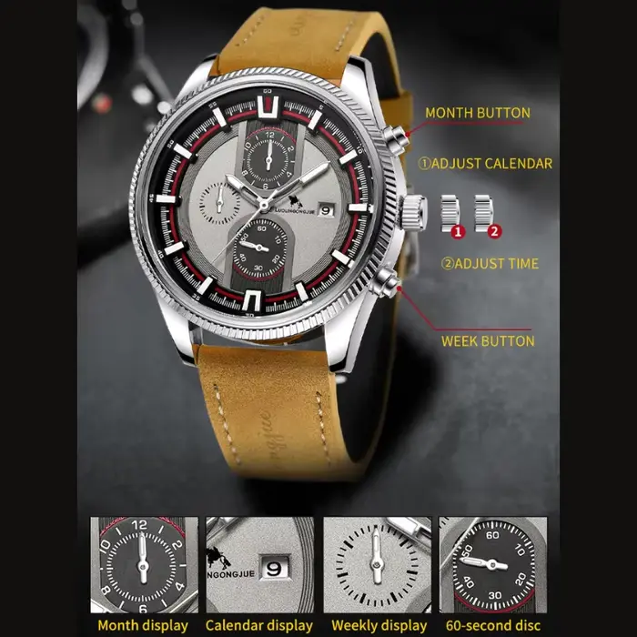 Montre mécanique automatique en acier inoxydable pour homme avec fonction lumineuse et résistance à l'eau 5 ATM pour occasions spéciales et tous les jours
