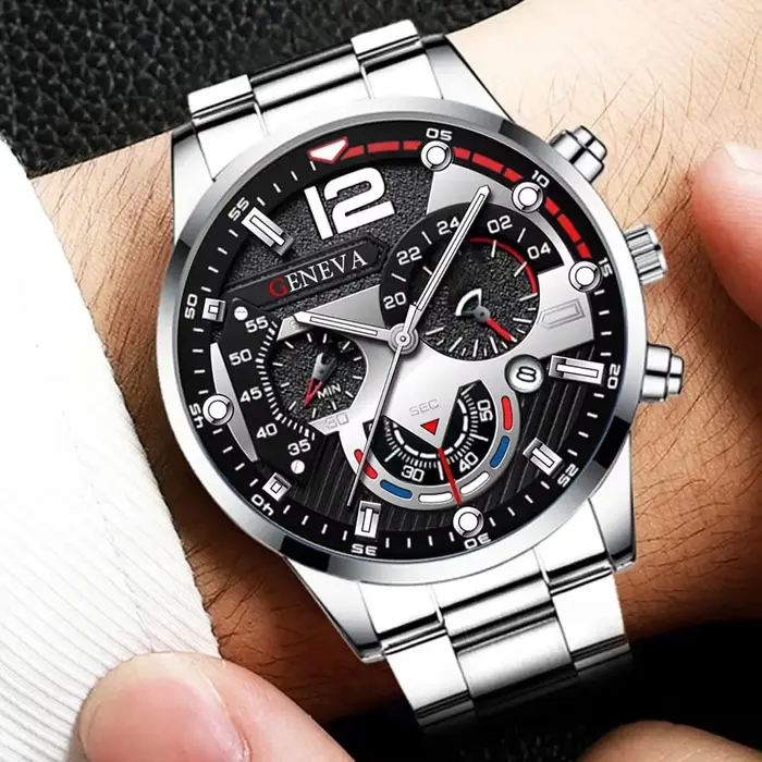 Montre Homme Moonbiffy Quartz Elégante et Polyvalente Occasions Spéciales Business Casual