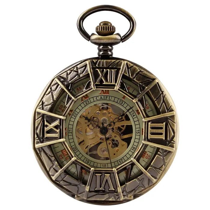 Montres de Poche Rétro pour Homme et Femme, Antiquités Délicates, Boîtier à Chiffres Romains, Poches
