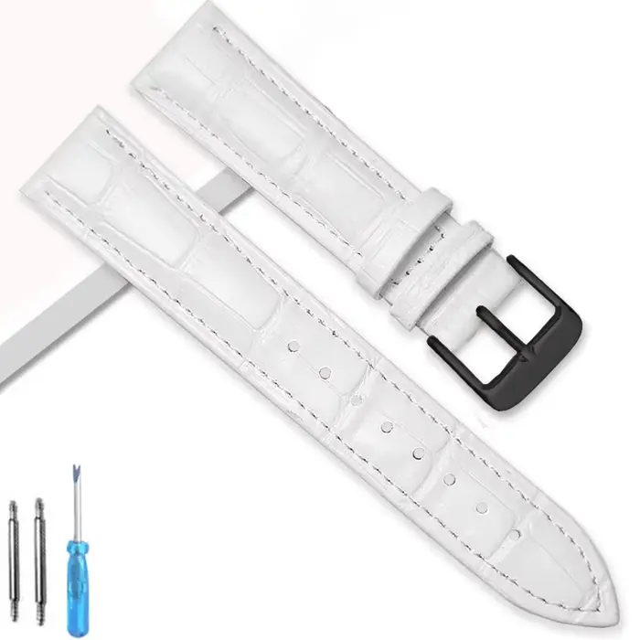 Bracelet de montre en cuir de remplacement universel, pour hommes et femmes, 12mm 14mm 16mm 18mm 20m
