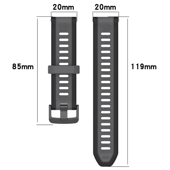 Pour Garmin Forerunner 165 / 165 Music 2in1 housse + sangle sport bracelet en Silicone
