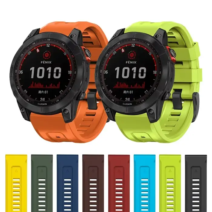 Bracelet QuickFit 22mm 26mm pour Garmin Epix Gen 2 Bracelet en Silicone pour Garmin Fenix 7 7X 5Plus 6XPro Enduro 2 Bracelet de montre