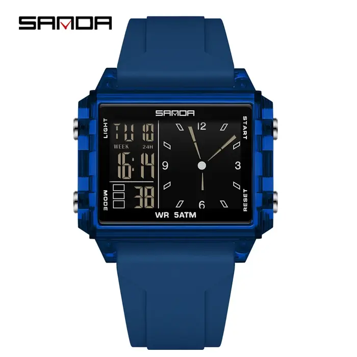 Mode SADNA nouveau 6273 montre électronique pour femme multifonctionnel sport LED étanche synchronisation étudiant