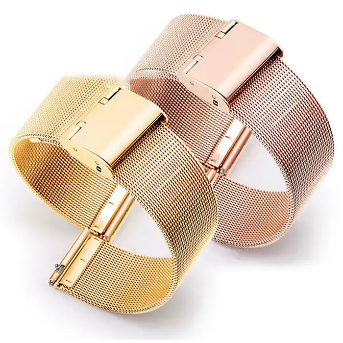 Bracelet de montre en acier inoxydable à dégagement rapide pour femmes et hommes occasionnels et spéciaux