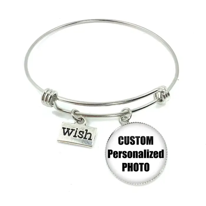 Bracelets personnalisés Photo maman papa bébé enfants grand-père Parents cadeau