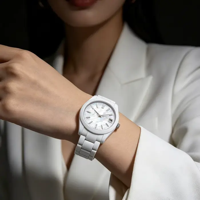 Cadran de montre en nacre coloré pour mouvement automatique Seiko NH35/NH36 occasionnels hommes femmes unisexe rond chiffres romains laiton aigles élégance sophistication