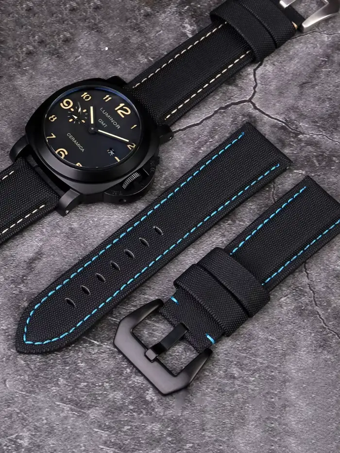 Bracelet de montre en cuir et Nylon