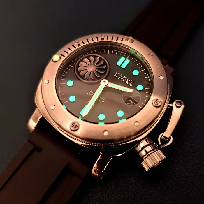 Montre militaire Vakuy automatique pour hommes, 44mm, Nautical Long March Commemorative, résistante à l'eau, avec mouvement Sea-Gull ST25, calendrier complet, super lumineuse