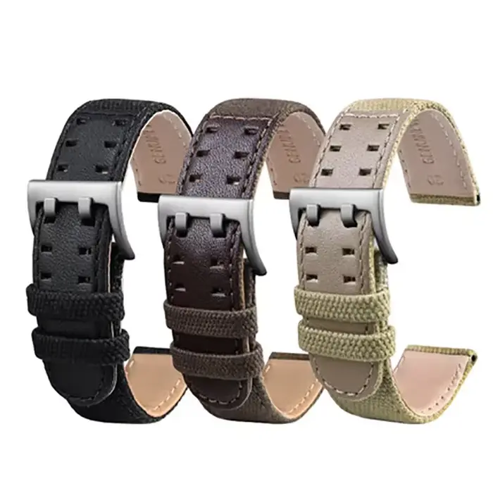 Pour Hamilton Khaki Field Watch h 760250 /h 77616533 /h 70605963 H H H 68201993 Bracelet de montre en cuir véritable et