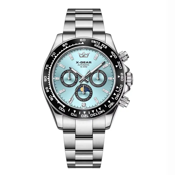 Montre mécanique automatique pour homme Panda Eye, étanche, lumineuse, avec lunette en céramique, tr