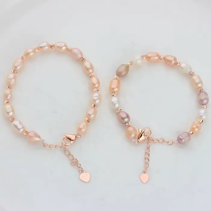 Bracelet de perles d'eau douce naturelles