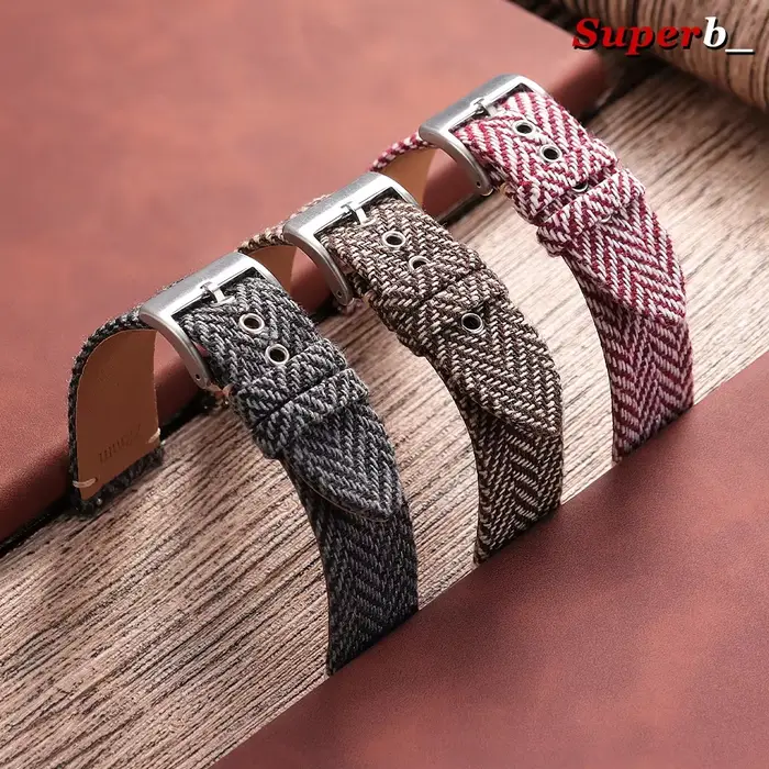 Bracelet en tissu tissé pour Omega pour Seiko