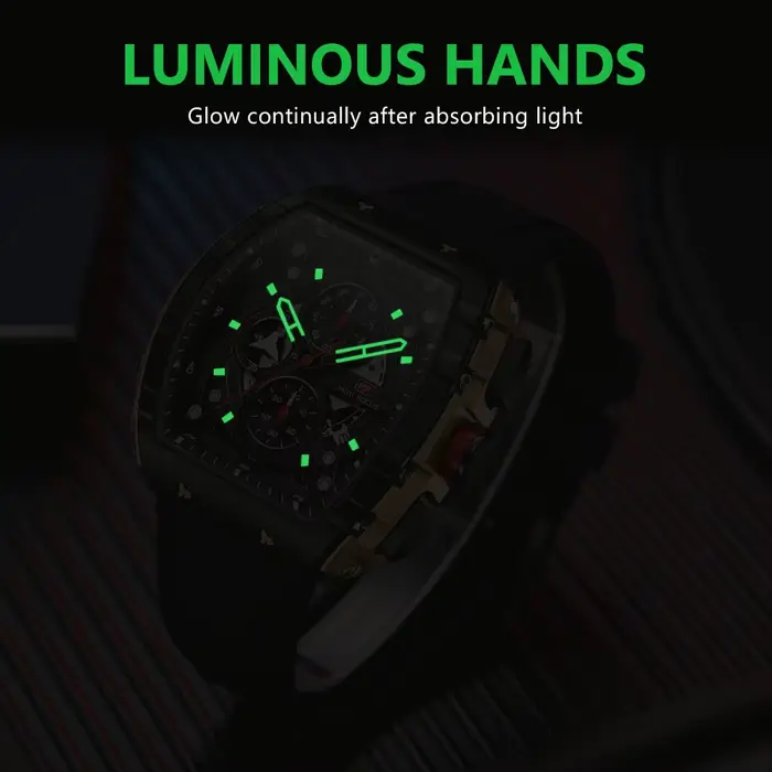 MINI FOCUS-Montre à Quartz pour Homme, Marque de Luxe, Chronographe, dehors