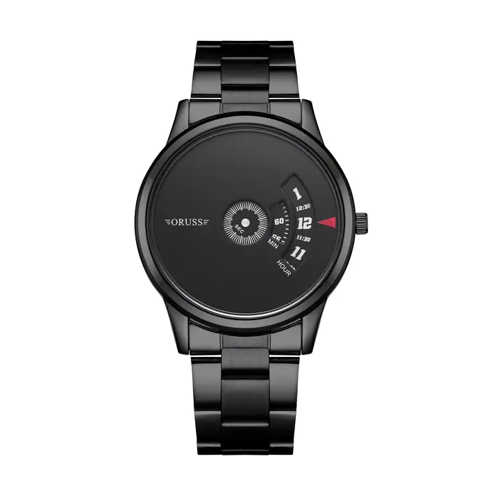 Nouvelle montre pour hommes noire scientifique et technologique, toutes les jeunes étudiants à la mo