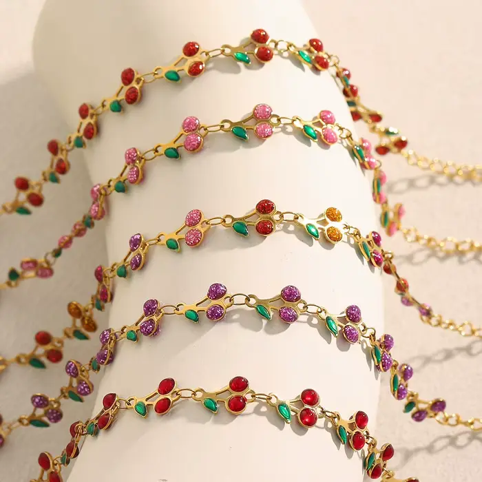 La. Bracelet en acier inoxydable Y2K pour femmes