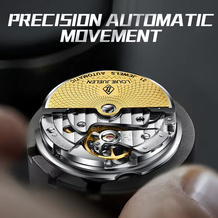 Montre mécanique automatique à remontage automatique pour homme