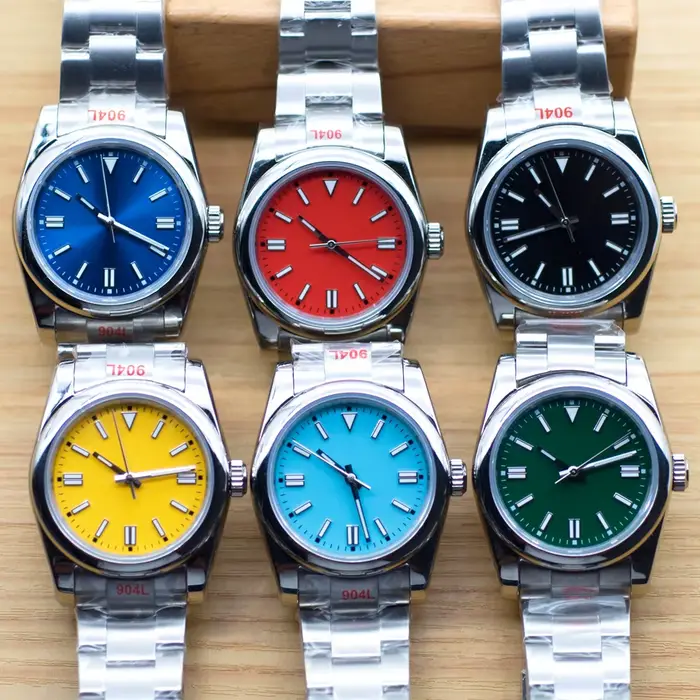 Montre Corgeut personnalisable avec mouvement automatique, résistance à l'eau, cristal de saphir et bracelet en acier inoxydable pour homme occasions spéciales
