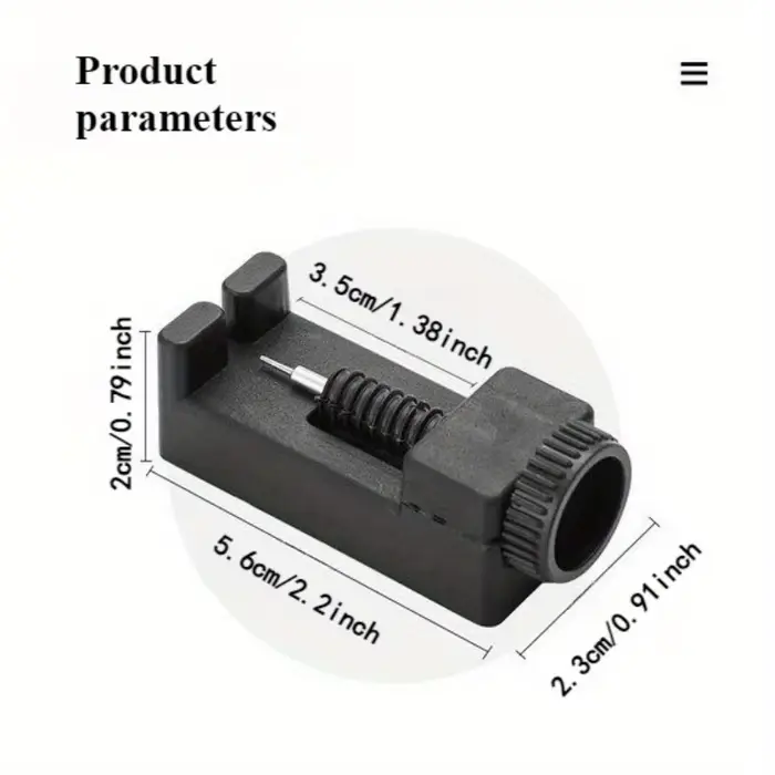 Outil de réparation de montres avec bouton de réglage - mécanisme de précision pour ajuster