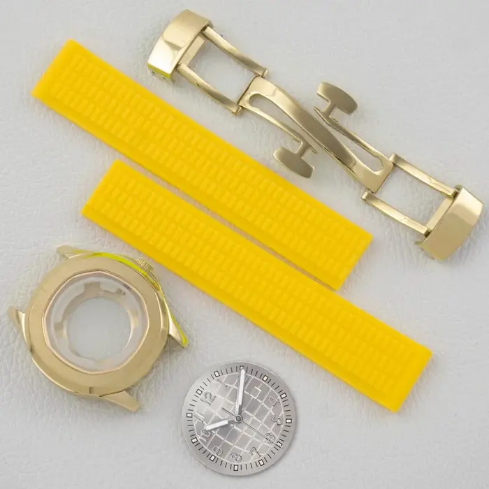 Boîtier de montre pour femme avec bracelet en caoutchouc pour AQUANAUT Nautilus
