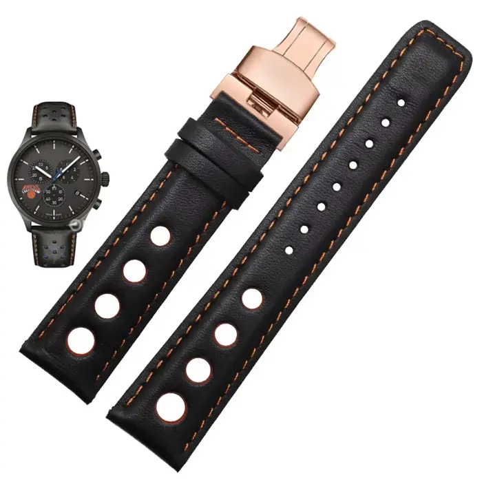 Bracelet en cuir véritable pour Tissot Sports Racing Series PRS516 T91 1853