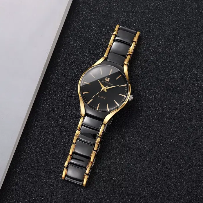 Mode femmes montres de luxe en acier inoxydable bande montre à Quartz pour dames horloge Reloj Mujer (sans boîte)