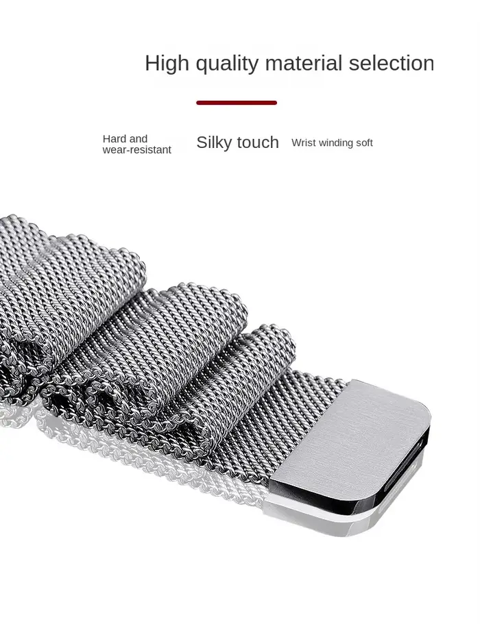 Bracelet magnétique de retour Milanese en acier inoxydable