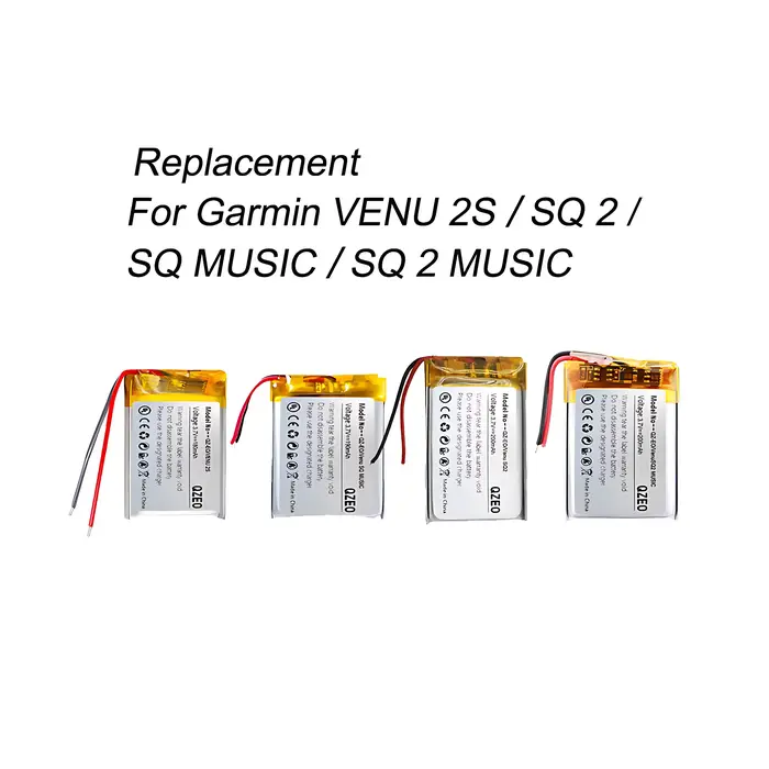 Batterie de remplacement pour montre intelligente Garmin VENU 2S SQ 2 MUSIC