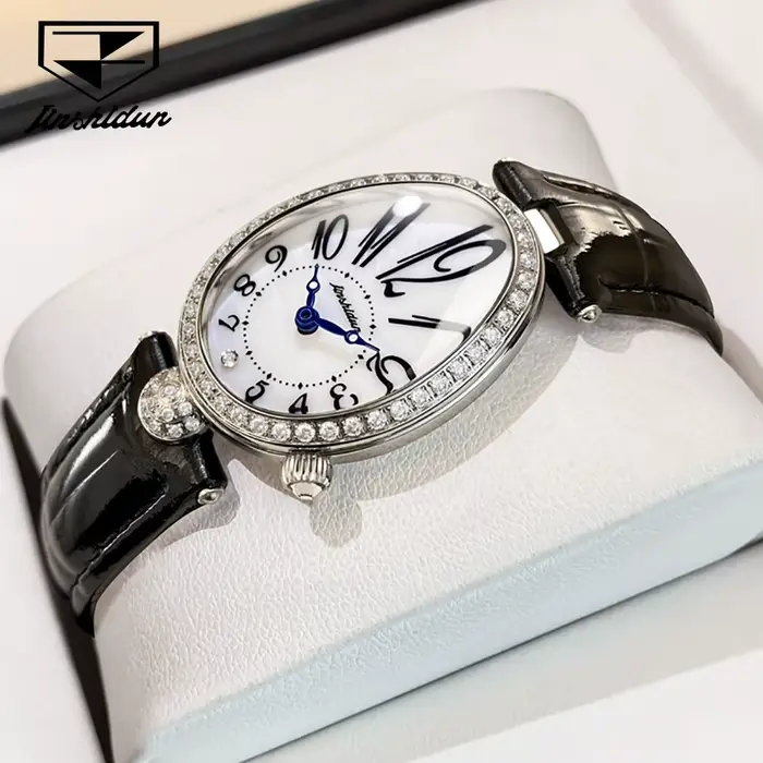 Montre femme JSDUN 8827, cadran à chiffres, quartz, mode, 50 m étanche, luxe, affaires, bracelet en 