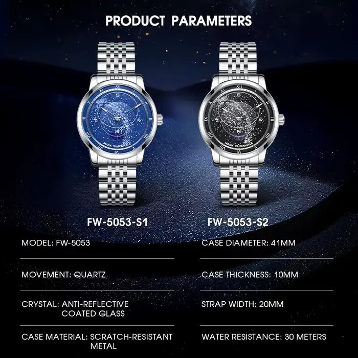 Montre Mark Fairwhale 5053 Starry Sky pour homme