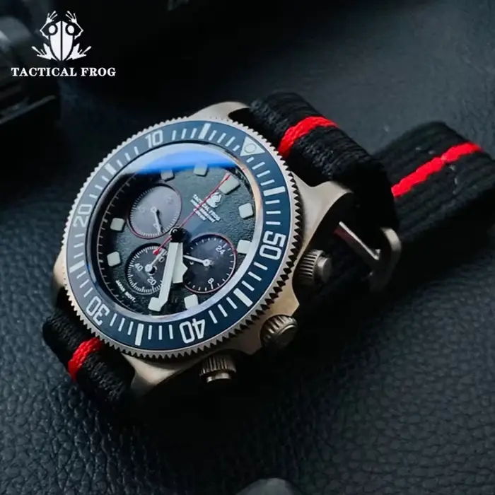Montre à Quartz tactique grenouille FXD en titane VS75B