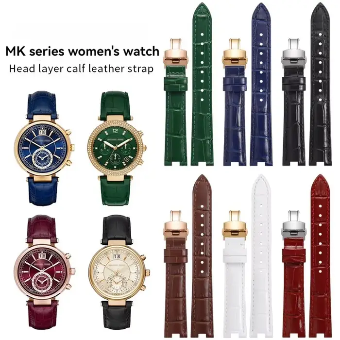 Bracelet de montre en cuir de vache