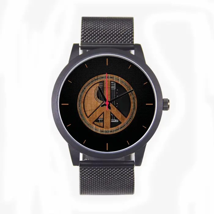 Montre à quartz originale avec bracelet en cuir véritable pour homme, insolite, cadeau pour papa, occassions spéciales