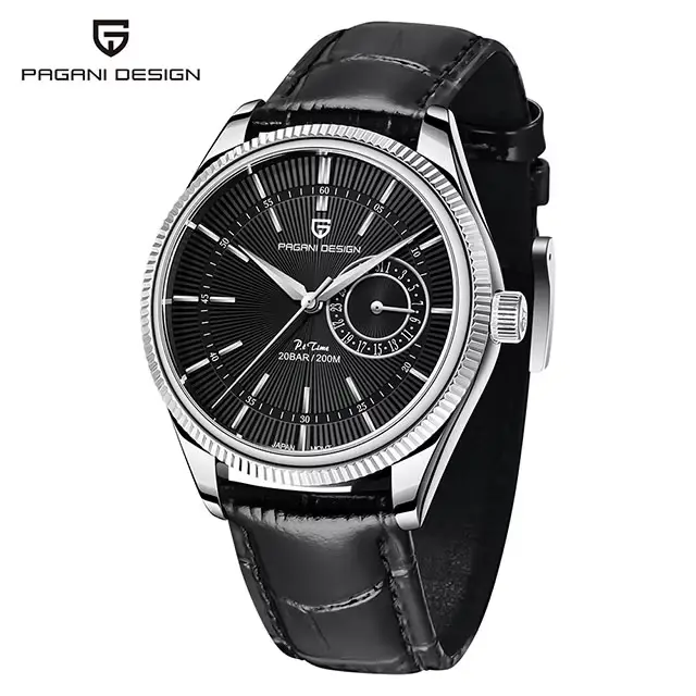 40mm hommes montre haut de gamme PAGANI DESIGN luxe hommes montre à Quartz en acier inoxydable en cu