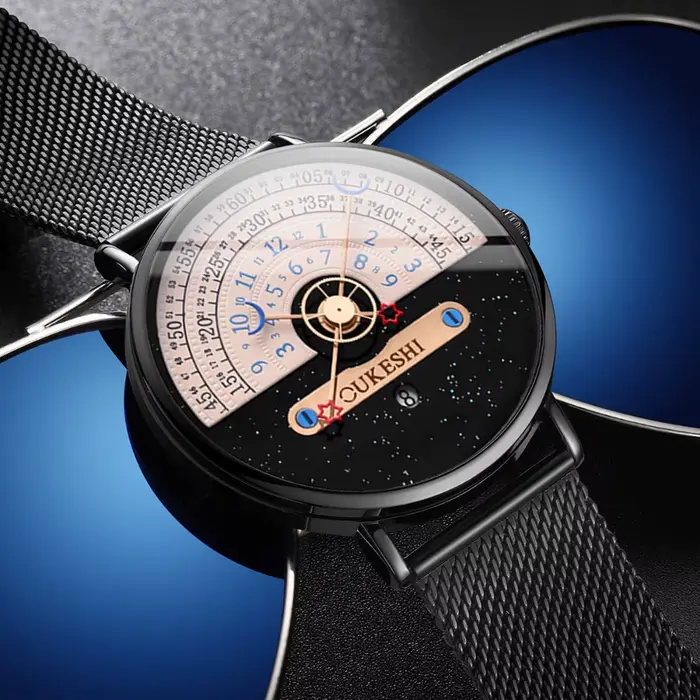 Montre homme yolako à quartz avec bracelet en acier inoxydable pour style fashion et casual occasions diverses