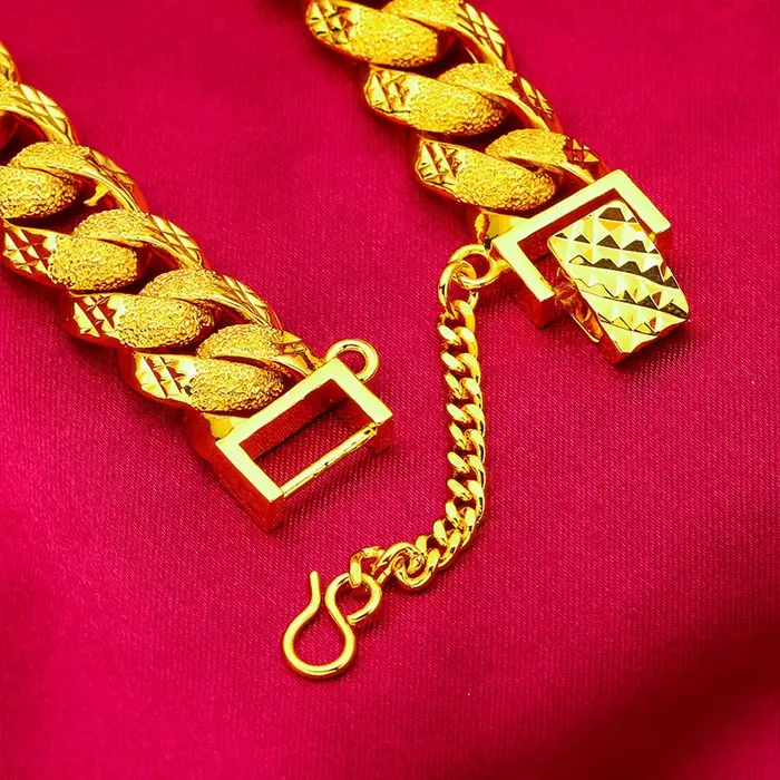 Bracelet de luxe en or véritable 9999