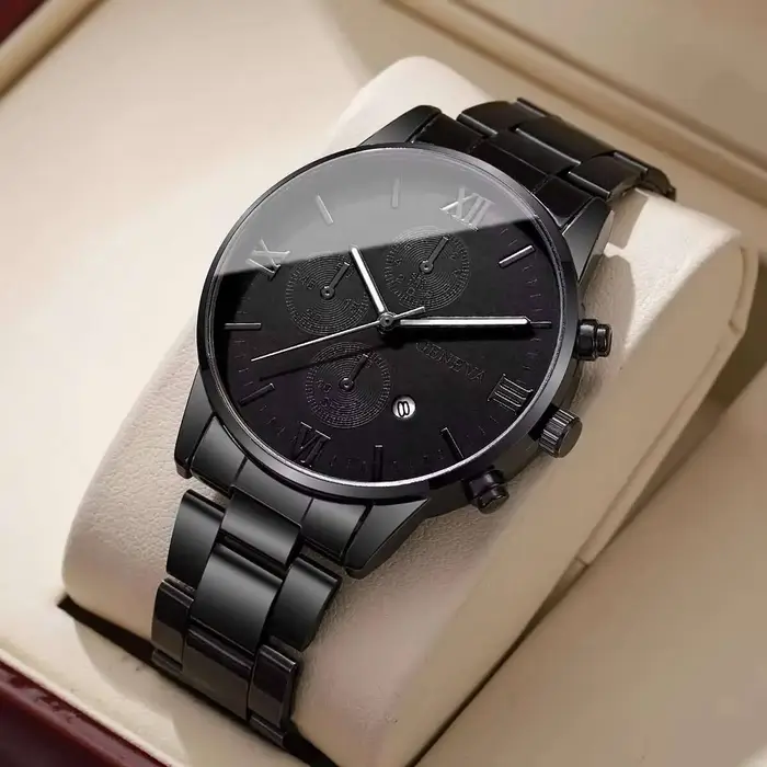 Montre homme Roma cadran chiffres romains quartz fermoir pliant élégante pour hommes occasions spéciales