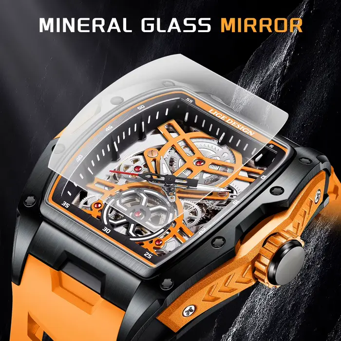 Montre mécanique automatique étanche pour homme