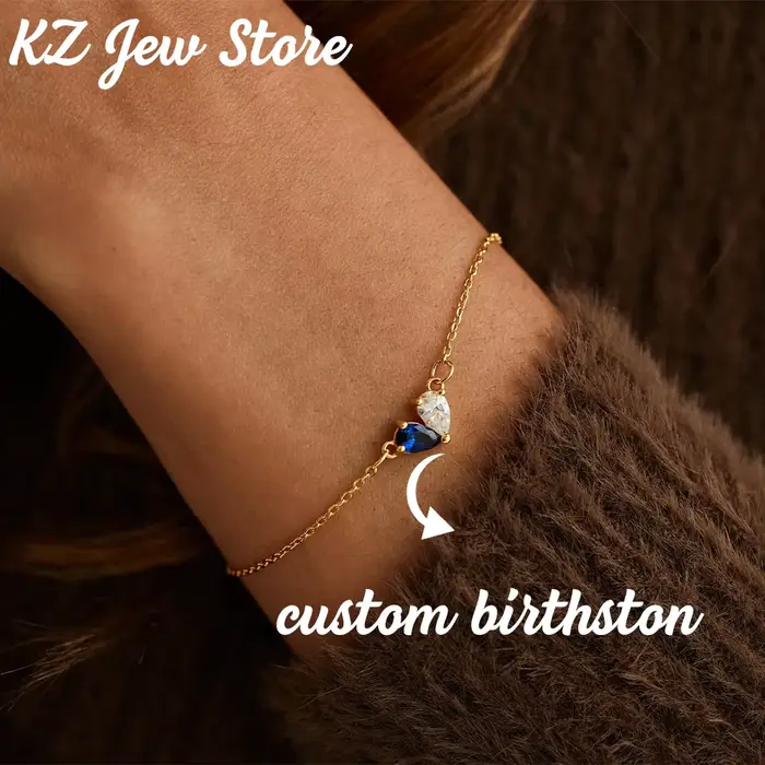 Bracelet personnalisé en forme de cœur pour femmes
