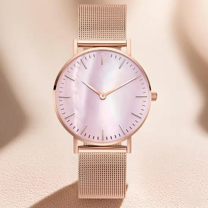 Montres de marque de luxe pour femmes mode métal maille bande analogique Quartz montre-bracelet Simple élégant dames horloge cadeau zegarek damski